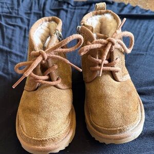 UGG Tan Suede Boots with Sturdy Soles
